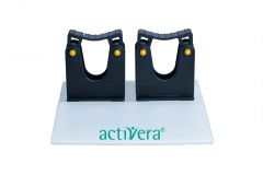 Klemmprofil für Gehstützen Halterung mit 2 Toolflex Halter 15-20mm